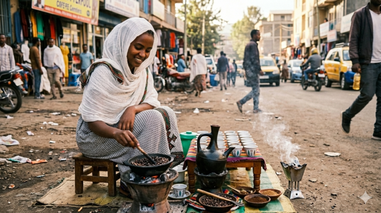 Read more about the article القهوة الإثيوبية.. ملتقى العشاق والسياح ومورد للاقتصاد الإثيوبي